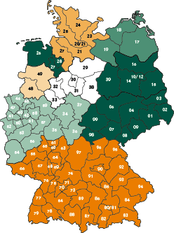 Liefergebiete Deutschland